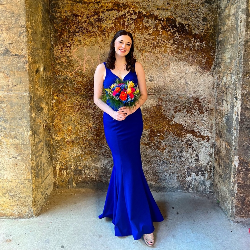 Long Blue Prom Dress for sale!!